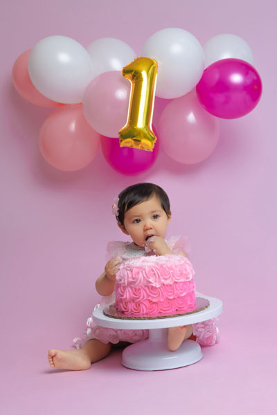 Sesión fotográfica profesional de cumpleaños infantil